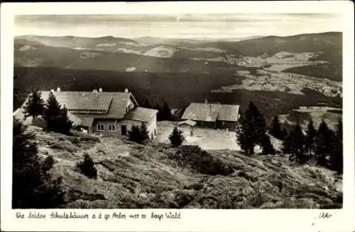 Ak Bayerisch Eisenstein in Niederbayern, Großer Arber, Arber Schutzhäuser