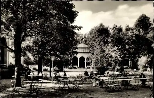 Ak Bad Steben in Oberfranken, Kurplatz, Terrasse