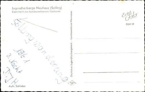 Ak Neuhaus im Solling Holzminden Niedersachsen, Jugendherberge des Landesverbandes Hannover