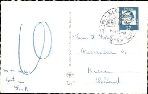 Ak Klotten an der Mosel, Panorama, Kirche