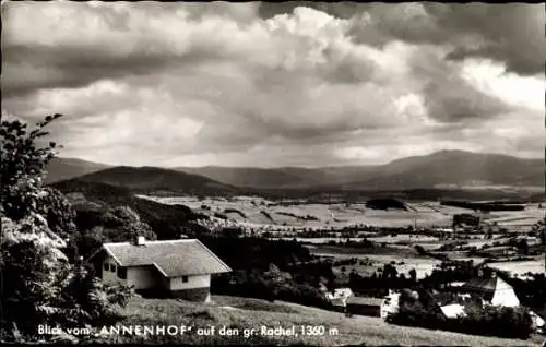 Ak Rabenstein Zwiesel im Bayerischen Wald, Blick vom Annenhof, großer Rachel