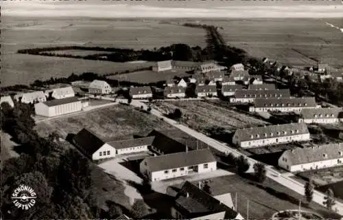 Ak Friedrichstadt an der Eider, Luftbild der Siedlung