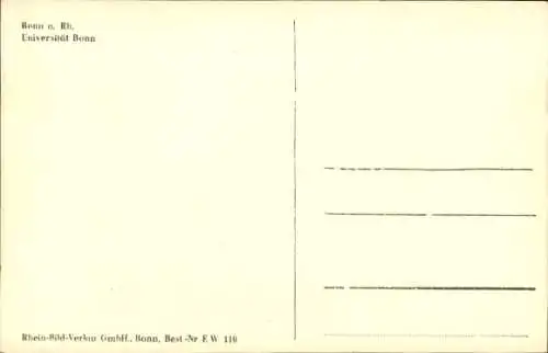Ak Bonn am Rhein, Universität