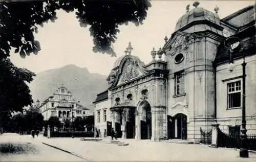 Ak Bad Reichenhall in Oberbayern, Kurstraße, Kurhaus