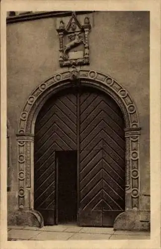 Ak Braunschweig in Niedersachsen, Schule, Südklint, Portal