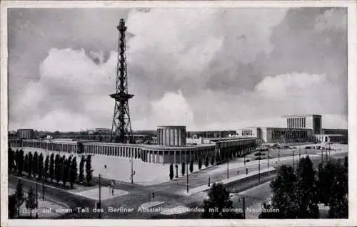 Ak Berlin Charlottenburg Westend, Ausstellungsgelände und Funkturm