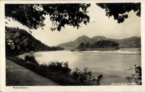 Ak Rolandseck Remagen am Rhein, Uferpartie, schöner Blick