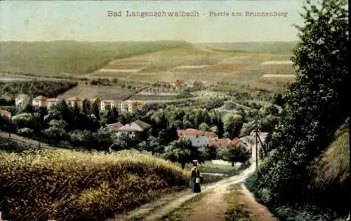 Ak Bad Langenschwalbach, am Brunnenberg, Waldweg