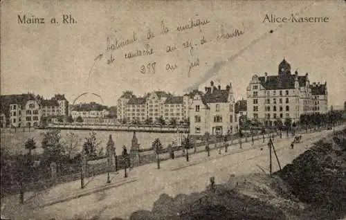 Ak Mainz am Rhein, Alice Kaserne