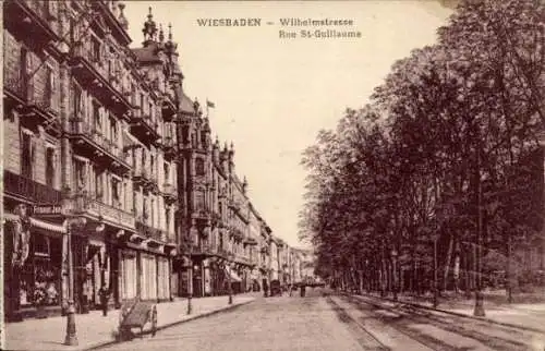 Ak Wiesbaden in Hessen, Wilhelmstraße