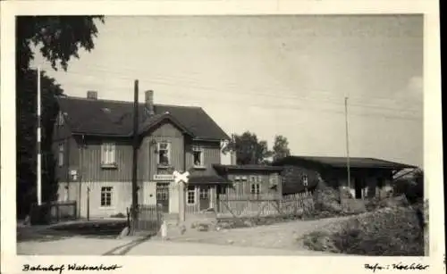 Foto Ak Watenstedt Salzgitter in Niedersachsen, Bahnhof