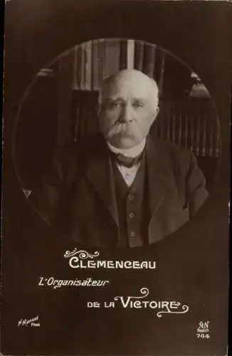 Ak Georges Clemenceau, Französischer Politiker, Portrait