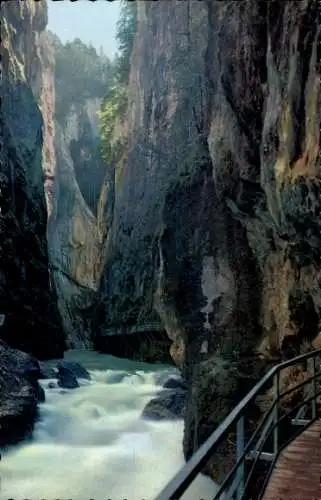 Ak Meiringen Kanton Bern,  Aareschlucht