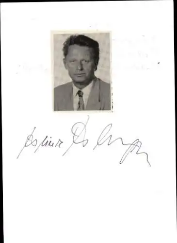 Foto Bürgermeister Waldachtal-Lützenhardt Hornberger, Portrait, Autogramm