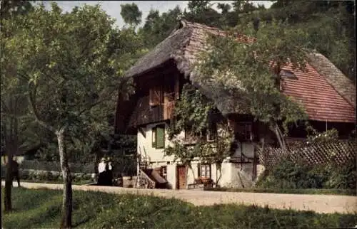 Ak Schwarzwald, Schwarzwaldhaus im Gutachtal