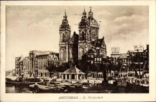 AK Amsterdam Nordholland Niederlande, St.-Nikolaus-Kirche