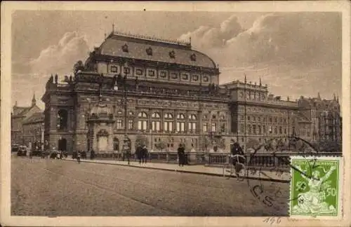 Ak Praha Prag Tschechien, National Theater