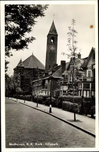 Ak Eindhoven Nordbrabant Niederlande, R. K. Kerk, Villapark