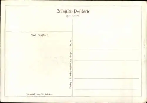 Künstler Ak Lebeda, Bad Aussee Steiermark, Gesamtansicht