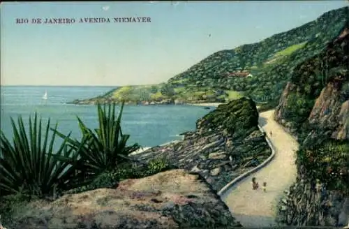 Ak Rio de Janeiro Brasilien, Avenida Niemayer