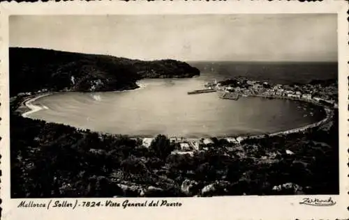 Ak Soller Mallorca Balearische Inseln, Hafen, Gesamtansicht