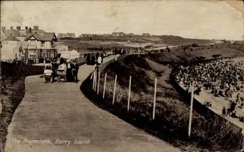 Ak Barry Island Barry Wales, Promenade