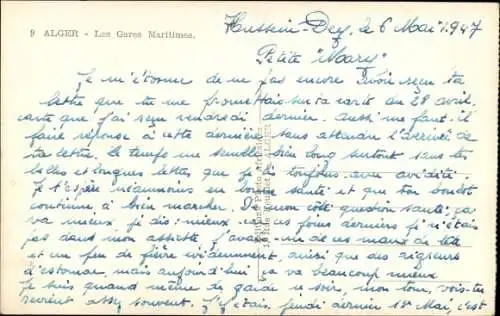 Ak Algier Alger Algerien, Les Gares Maritimes