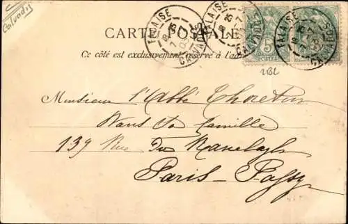 Ak Falaise Calvados, Place du Chateau