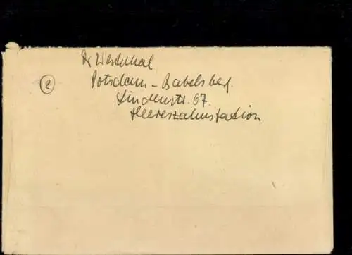 Michel Nr. 827 "Potsdam Babelsberg 23.3.45"