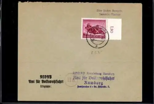 Michel Nr. 879 "Rumburg 8.5.45" Tag der Kapitulation