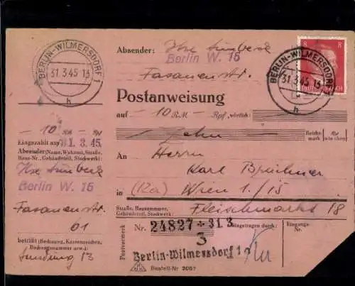 PAW 786, 827 "Berlin Wilmersdorf 1 31.3.45"
