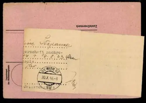 PAW 79 (2) "Gratzen 31.3.45" mit Heimatschein