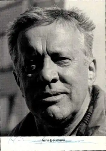 Ak Schauspieler Heinz Baumann, Portrait, Autogramm
