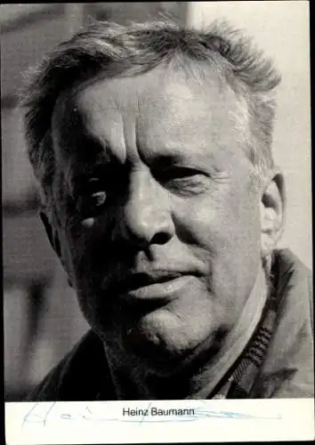 Ak Schauspieler Heinz Baumann, Portrait, Autogramm