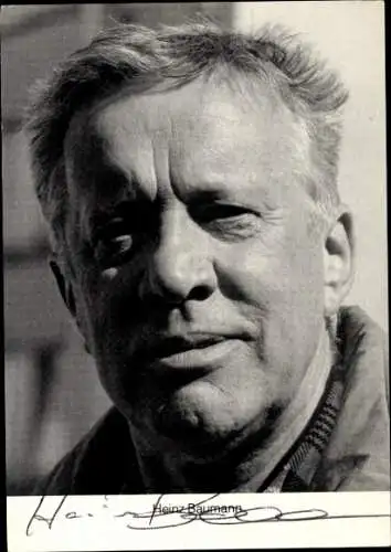 Ak Schauspieler Heinz Baumann, Portrait, Autogramm