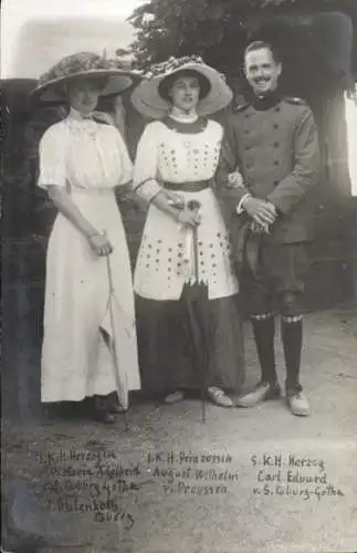 Ak Herzog Carl Eduard von Sachsen-Coburg-Gotha, Maria Adelheid, Alexandra Viktoria