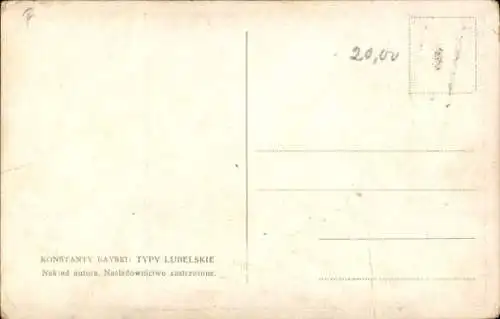 Künstler Ak Rayski, Konstanty, Typy Lubelskie, Jungen in polnischen Trachten