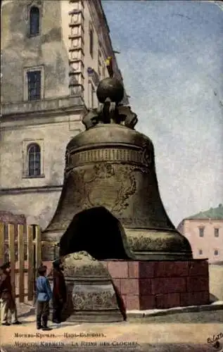 Künstler Ak Moskau Russland, Kremlin, La Reine des Cloches, Zarenglocke, Tuck 7675