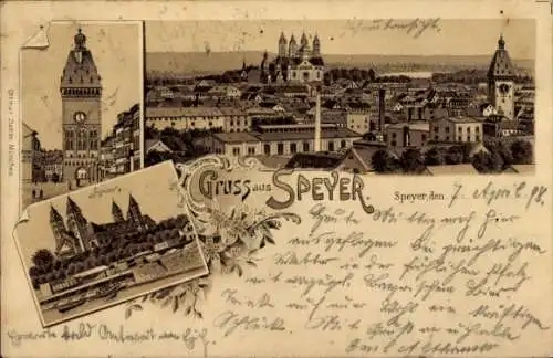 Litho Speyer am Rhein, Gesamtansicht