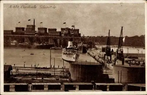 Ak Constanța Konstanza Rumänien, Hafen, Dampfer