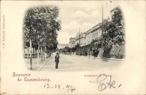 Ak Luxemburg Luxemburg, Boulevard du Viaduc