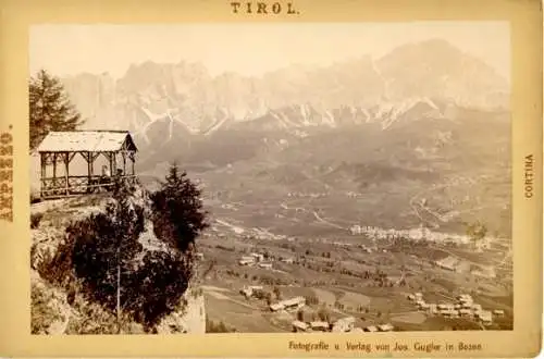 Kabinett Foto Cortina d'Ampezzo Veneto, Panorama, Gebirge