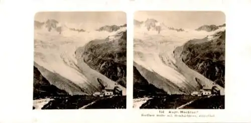 Stereo Foto Zillertal Tirol, Berliner Hütte, Gletscher