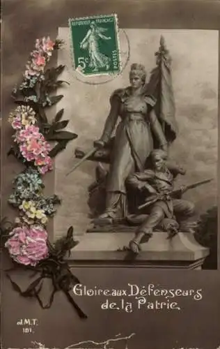 Ak Propaganda Frankreich, Siegesdenkmal