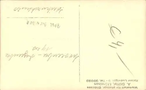 Ak Opernsänger Paul Bender, Portrait, Profilansicht