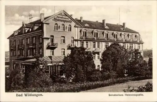 Ak Bad Wildungen, Sanatorium Helenenquelle