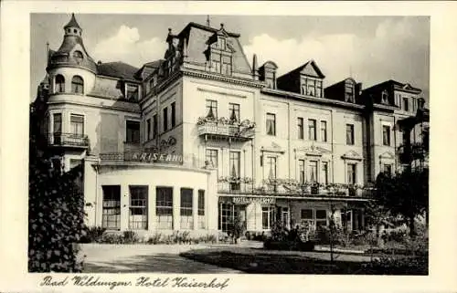 Ak Bad Wildungen, Hotel Kaiserhof mit Terrasse