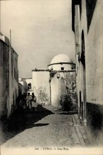 Ak Tunis, Tunesien, Eine Straße