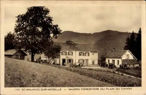 Ak Saint Maurice sur Moselle Vosges, Maison Forestiére du plain du canon