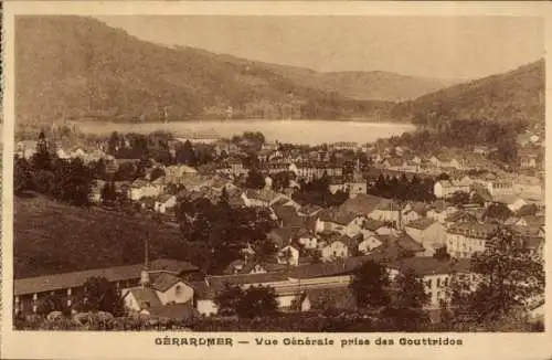 Ak Gérardmer Lothringen Vosges, vue generale prise des Gouttridos